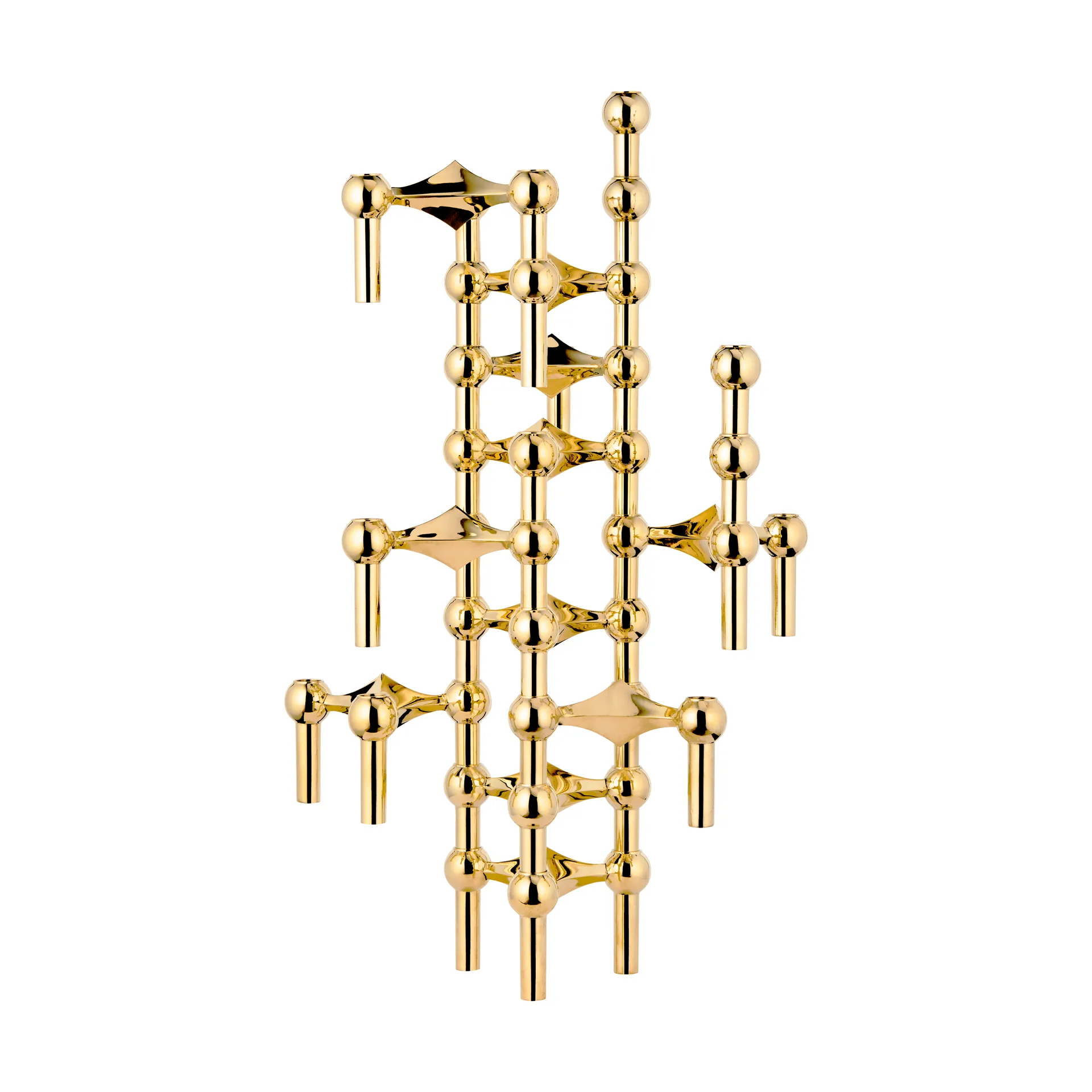 STOFF Nagel ljusstake 3-pack, mässing STOFF Nagel