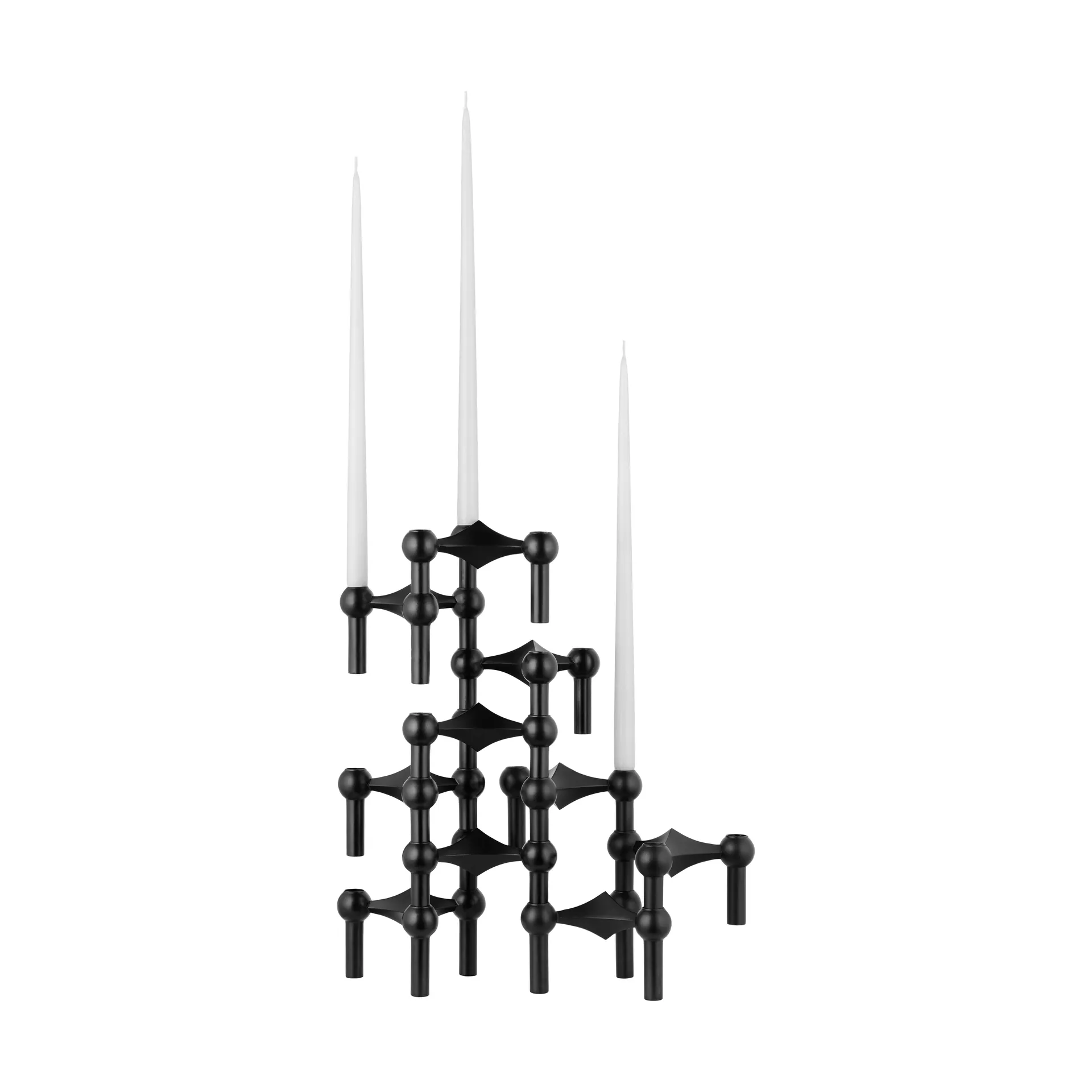 STOFF Nagel ljusstake 3-pack, svart STOFF Nagel
