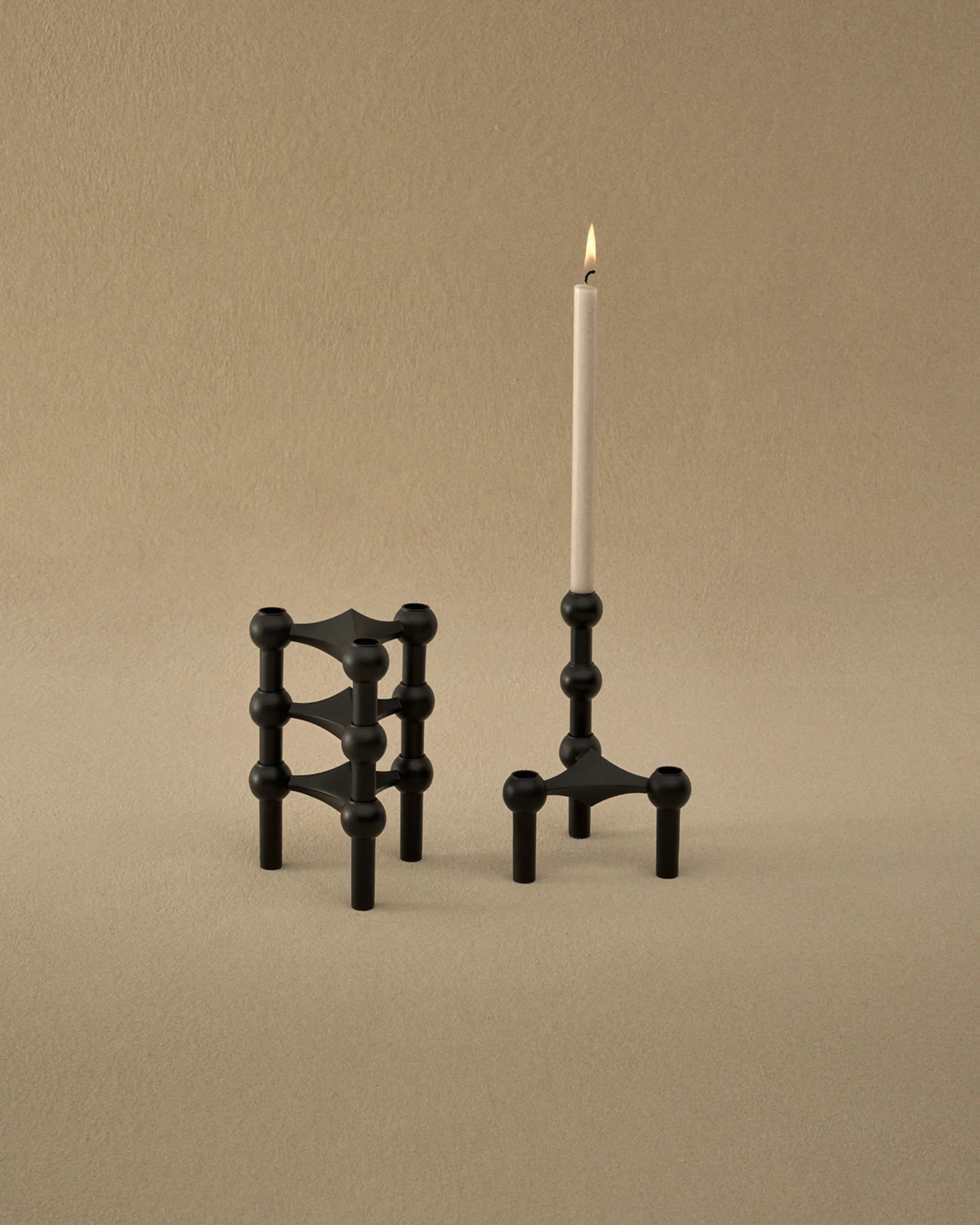 STOFF Nagel ljusstake 3-pack, svart STOFF Nagel