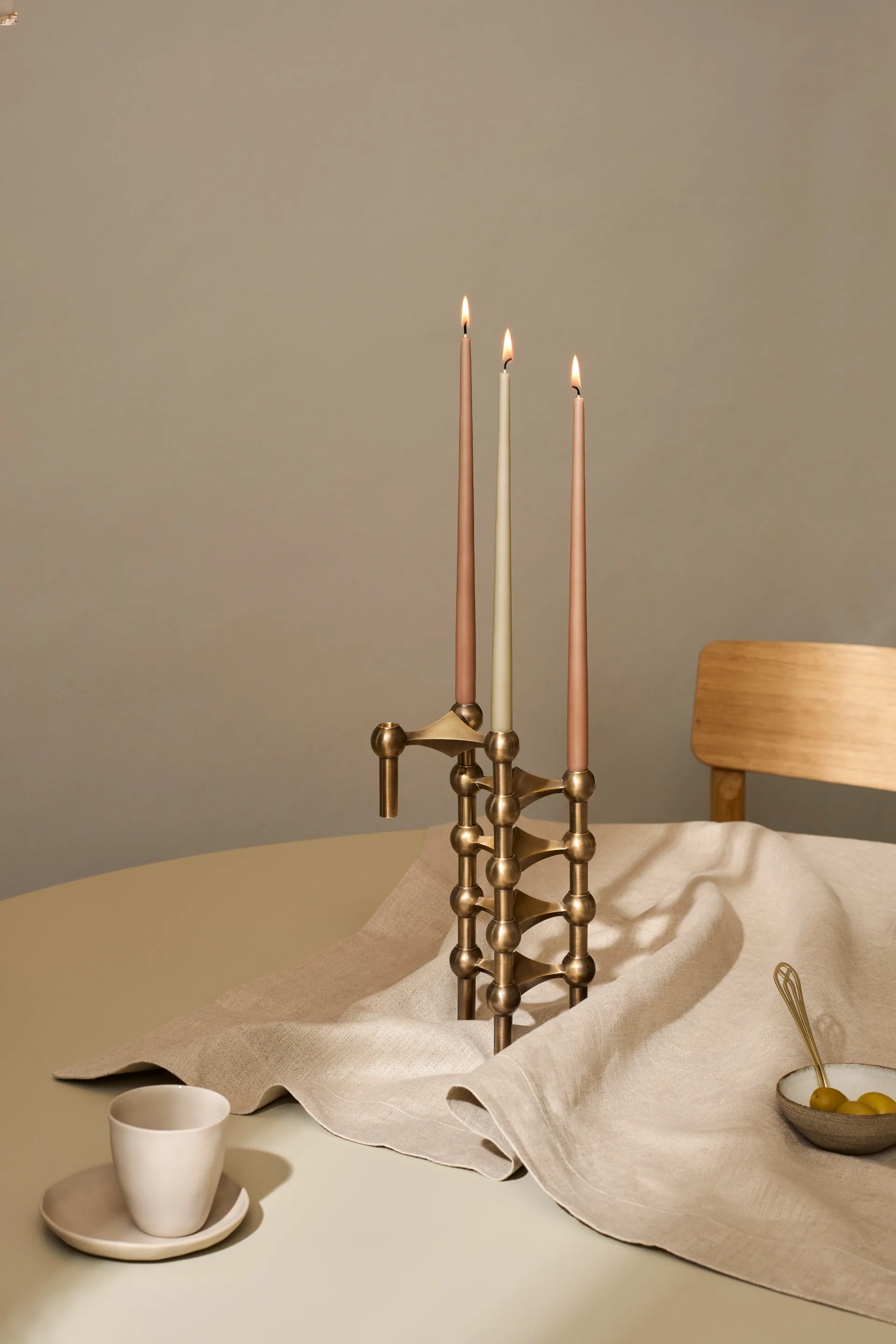 STOFF Nagel ljusstake, Bronzed brass STOFF Nagel
