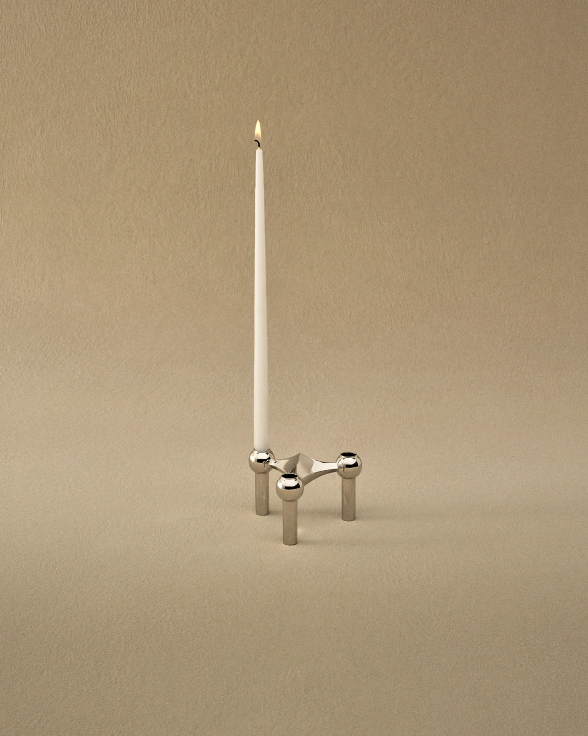 STOFF Nagel ljusstake, krom STOFF Nagel