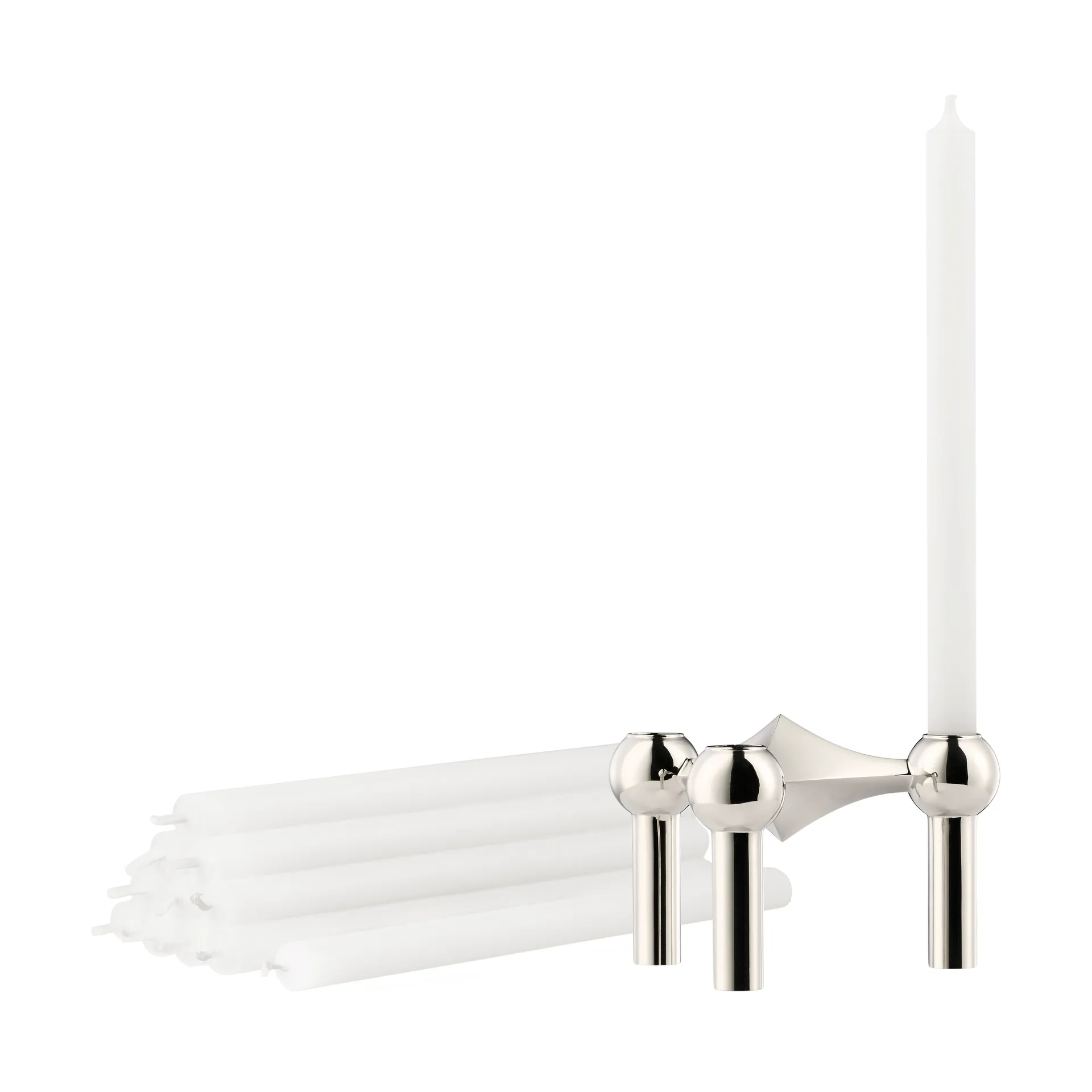 STOFF Nagel ljusstake + ljus 12-pack STOFF Nagel