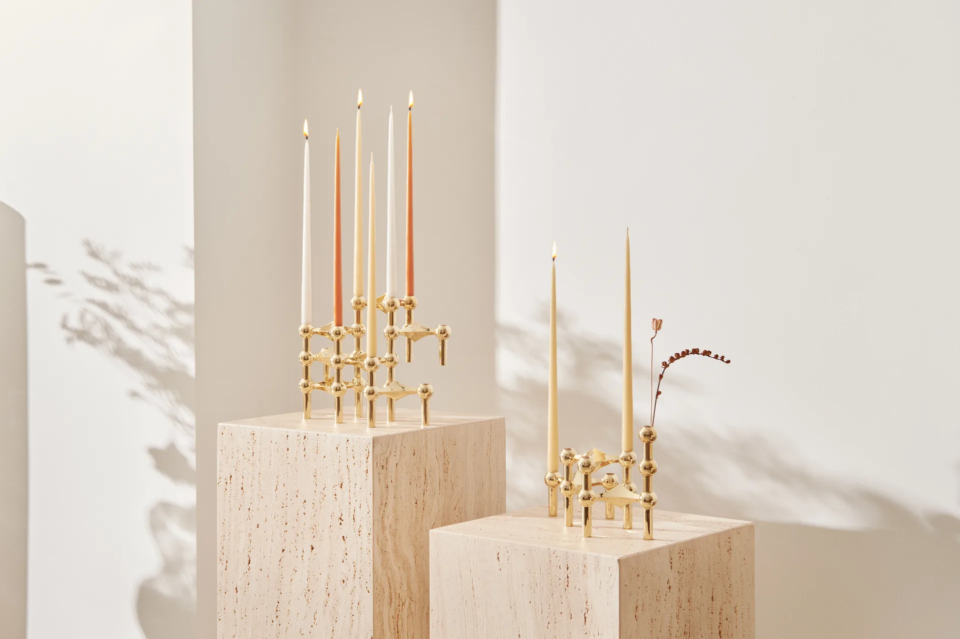 STOFF Nagel ljusstake, mässing STOFF Nagel