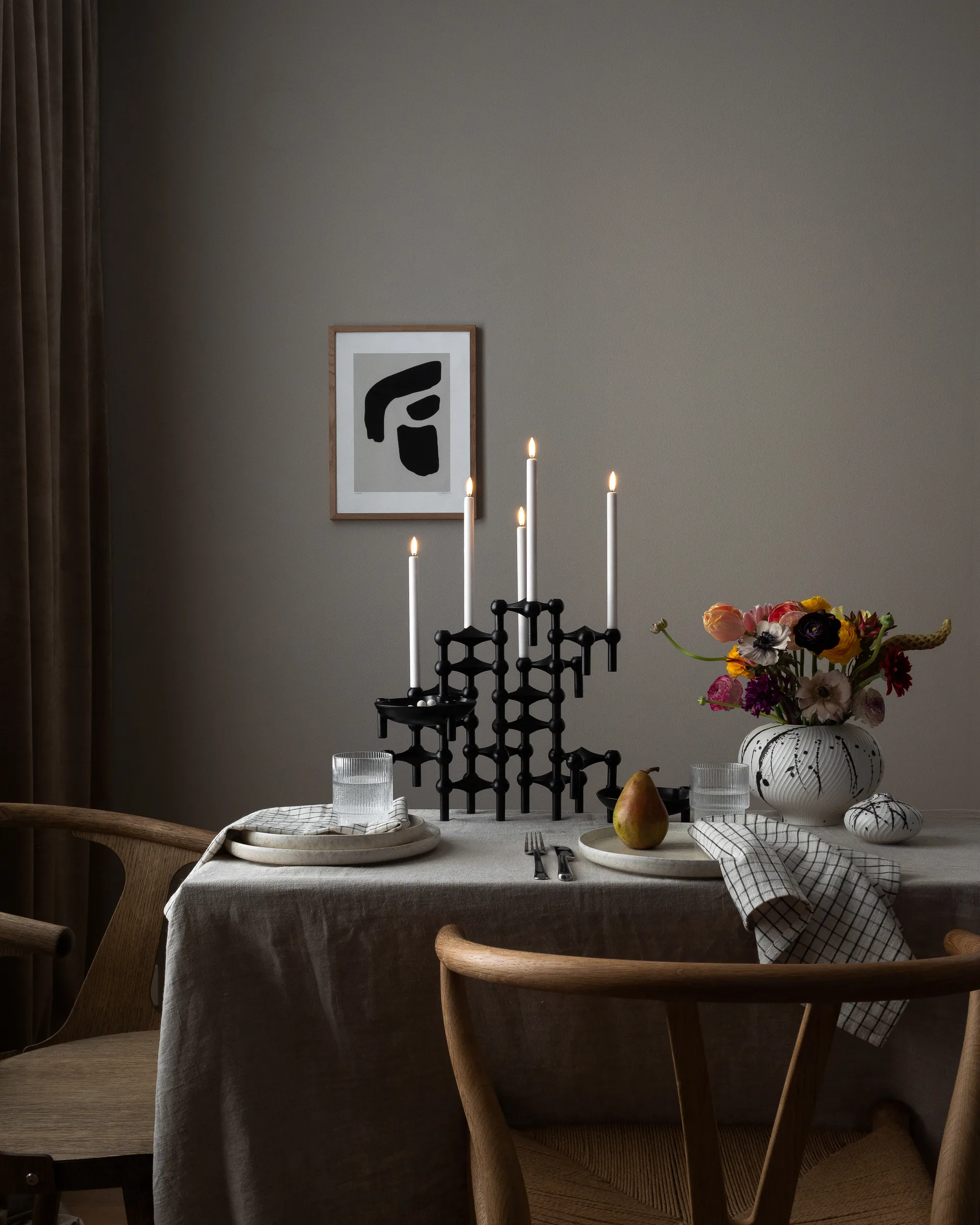 STOFF Nagel ljusstake, matt svart STOFF Nagel