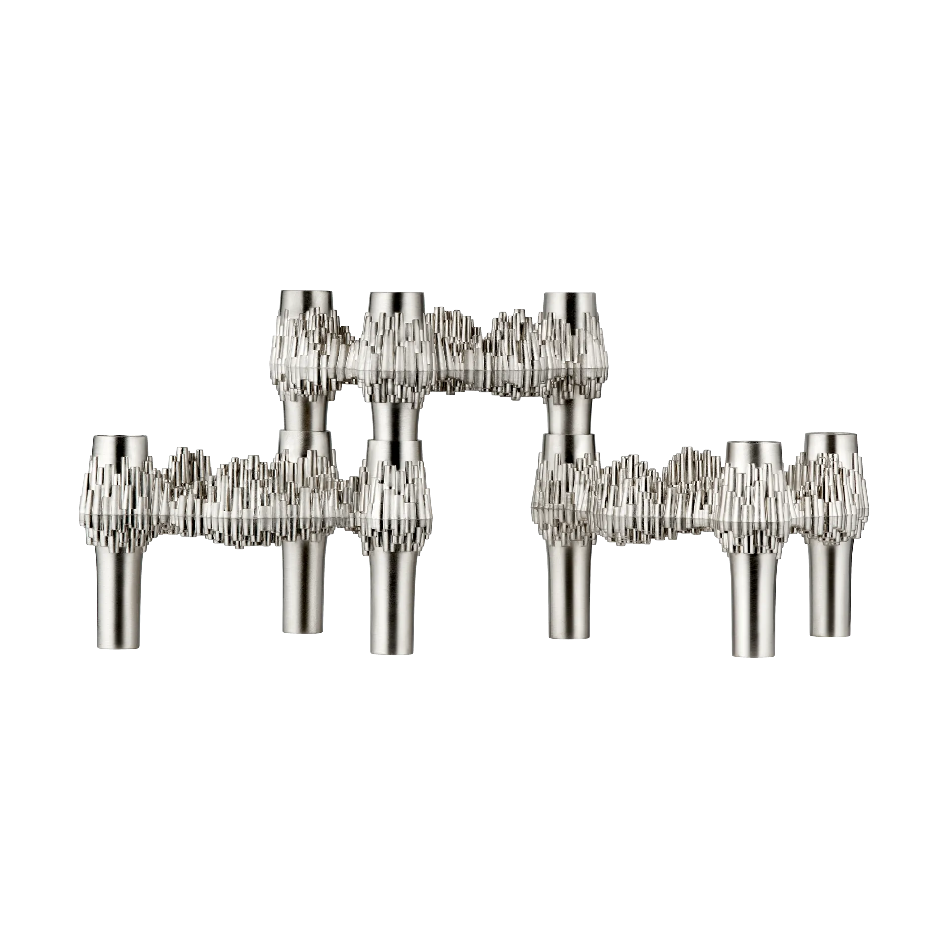 STOFF Nagel Quist ljusstake 3-pack, Borstad krom STOFF Nagel