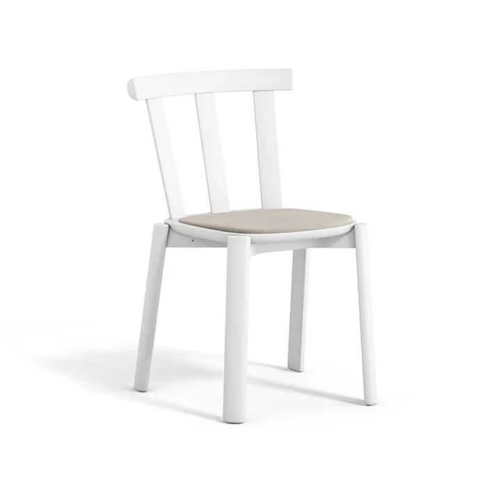 Alt stol klädd sits björk, Hallingdal 65-103 grey/beige-vit 21 Stolab