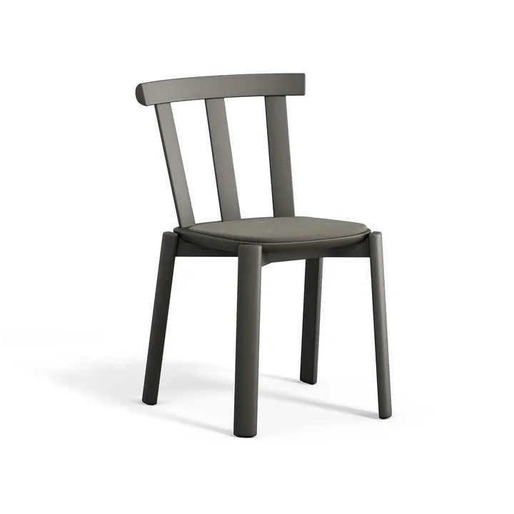 Alt stol klädd sits björk, Hallingdal 65-153 dark grey-mörkgrå 62 Stolab