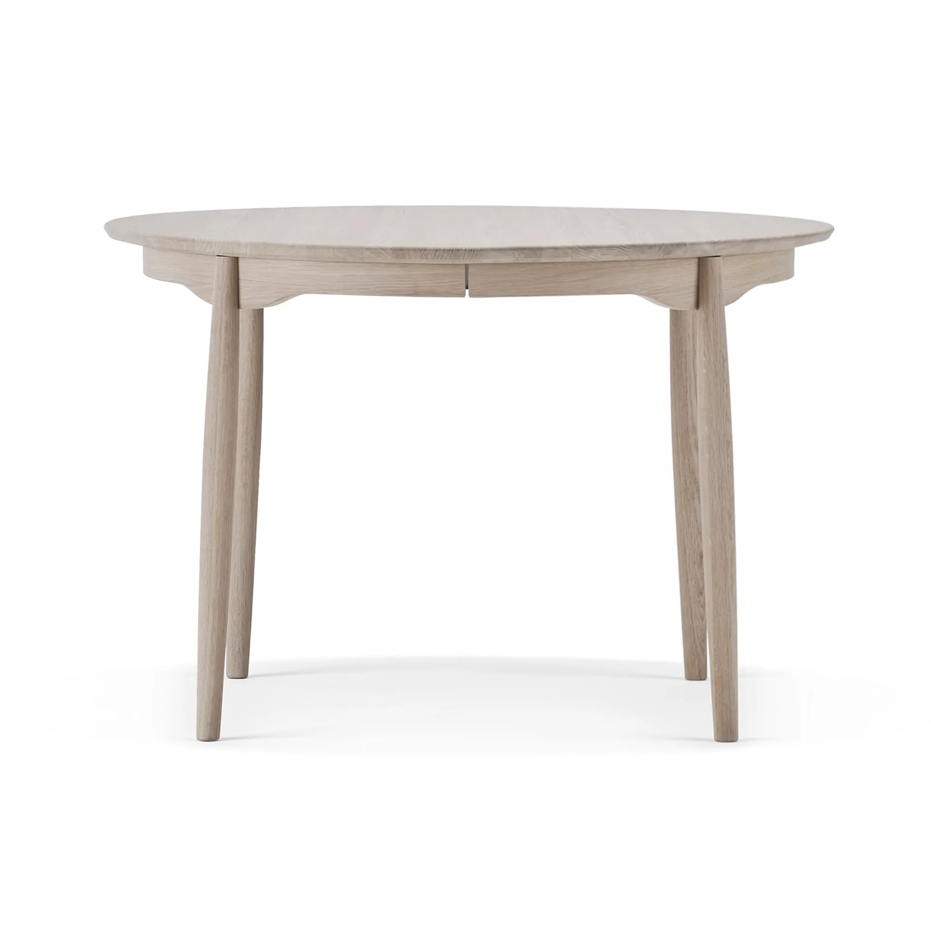 Carl matbord delbart Ø115 cm, Ek vitolja Stolab