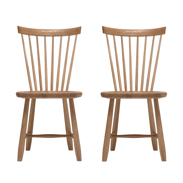 Lilla Åland stol, Naturell olja (ek), 2-pack - Stolab
