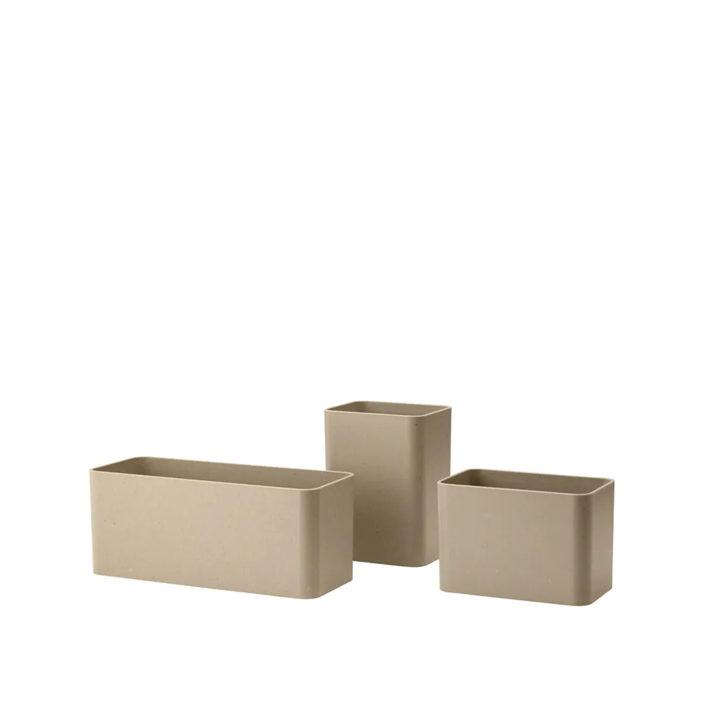 Grid organizer 3 delar, Beige String