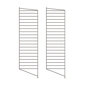 String golvgavel - Mörkbrun, 115x30 cm, 2-pack - String