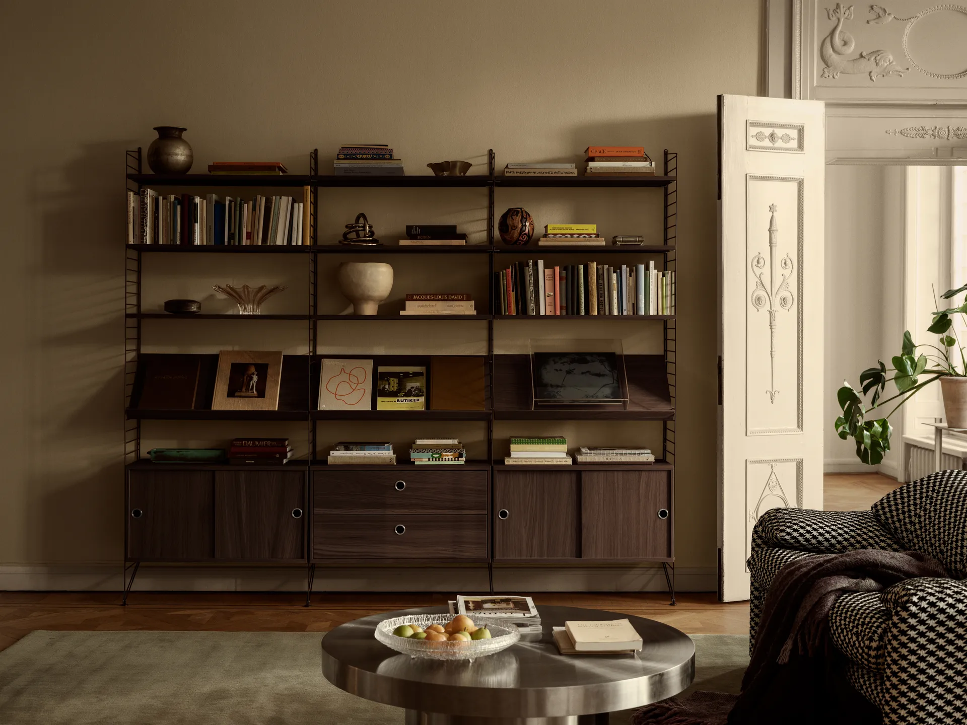 String golvgavel, Mörkbrun, 200x30 cm, 2-pack String