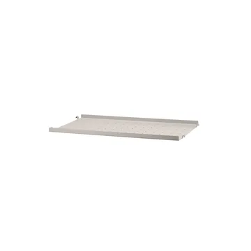 String hyllplan metall - Beige, 58x30 cm, låg kant - String