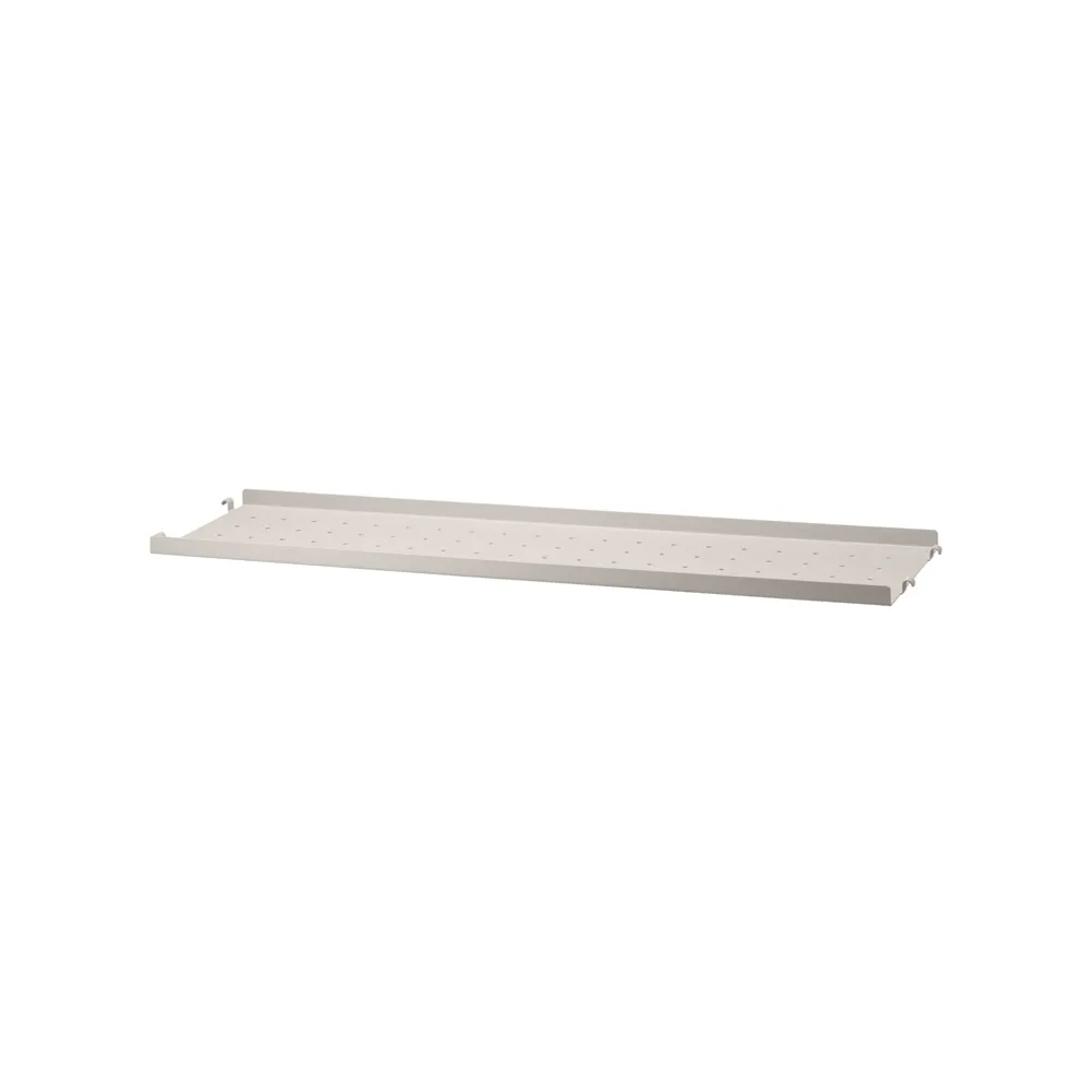 String hyllplan metall, beige, 78x20 cm, låg kant String