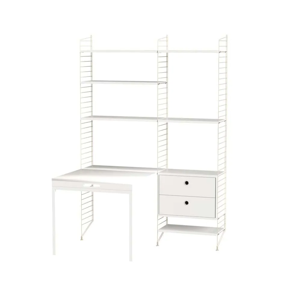 String kontor vit & beige - Kombination E String