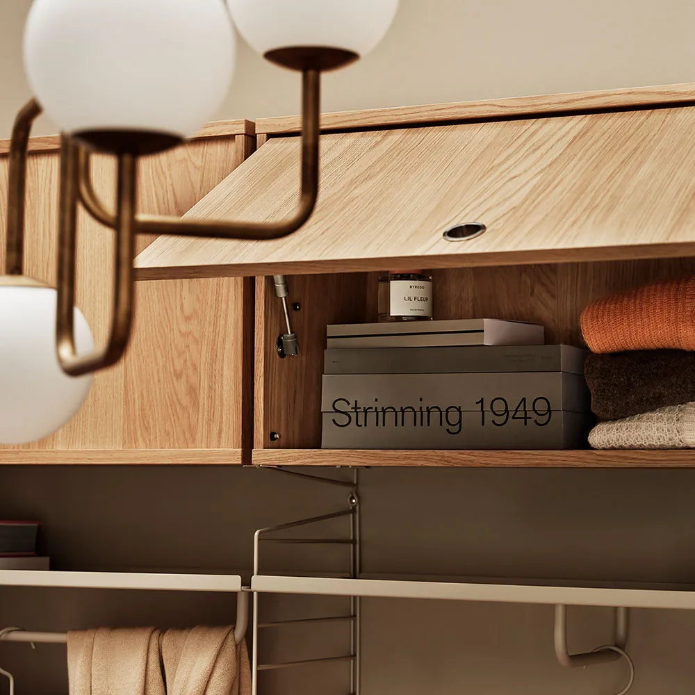 String överskåp, Grå, 78x30 cm String