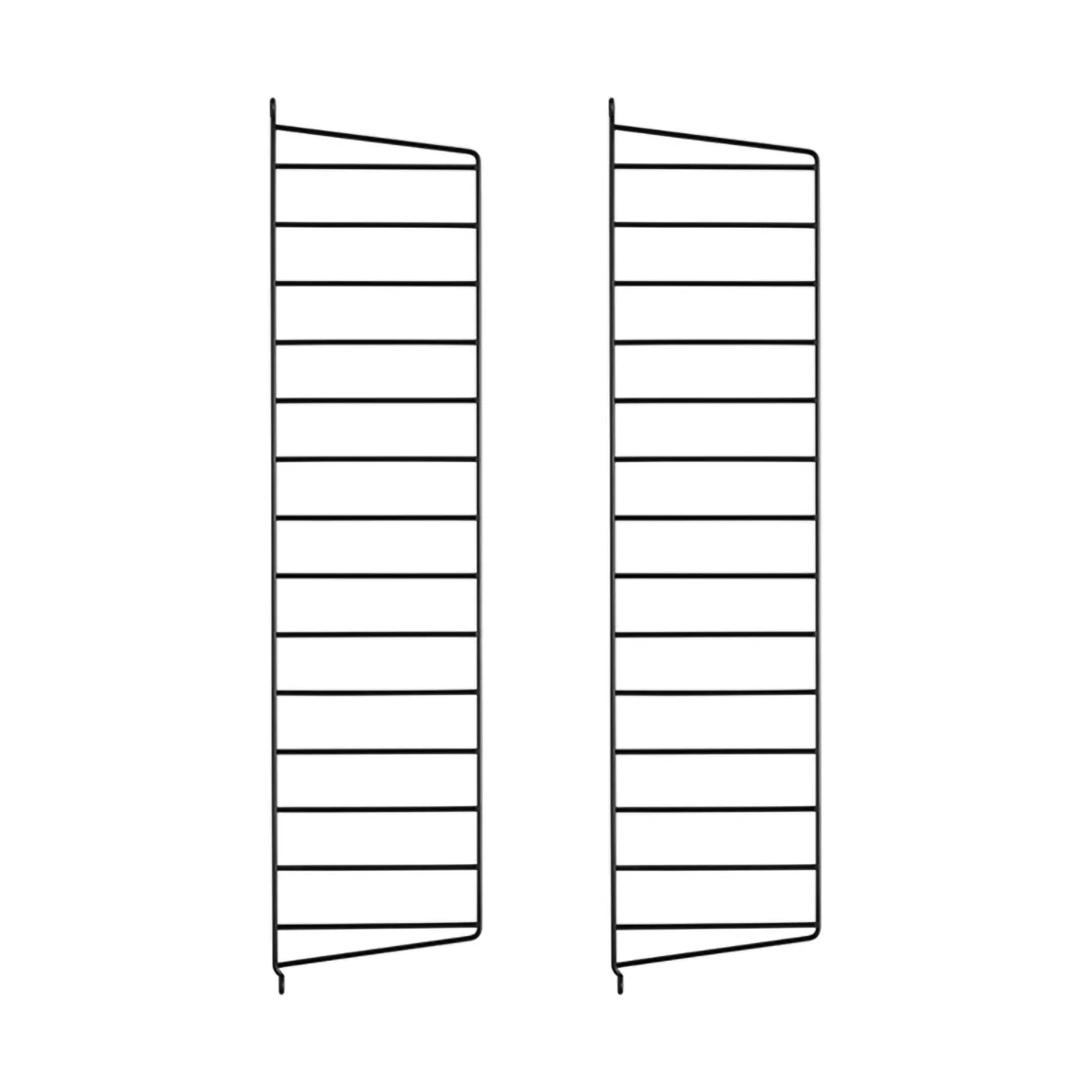 String väggavel, Svart, 75x20 cm, 2-pack String
