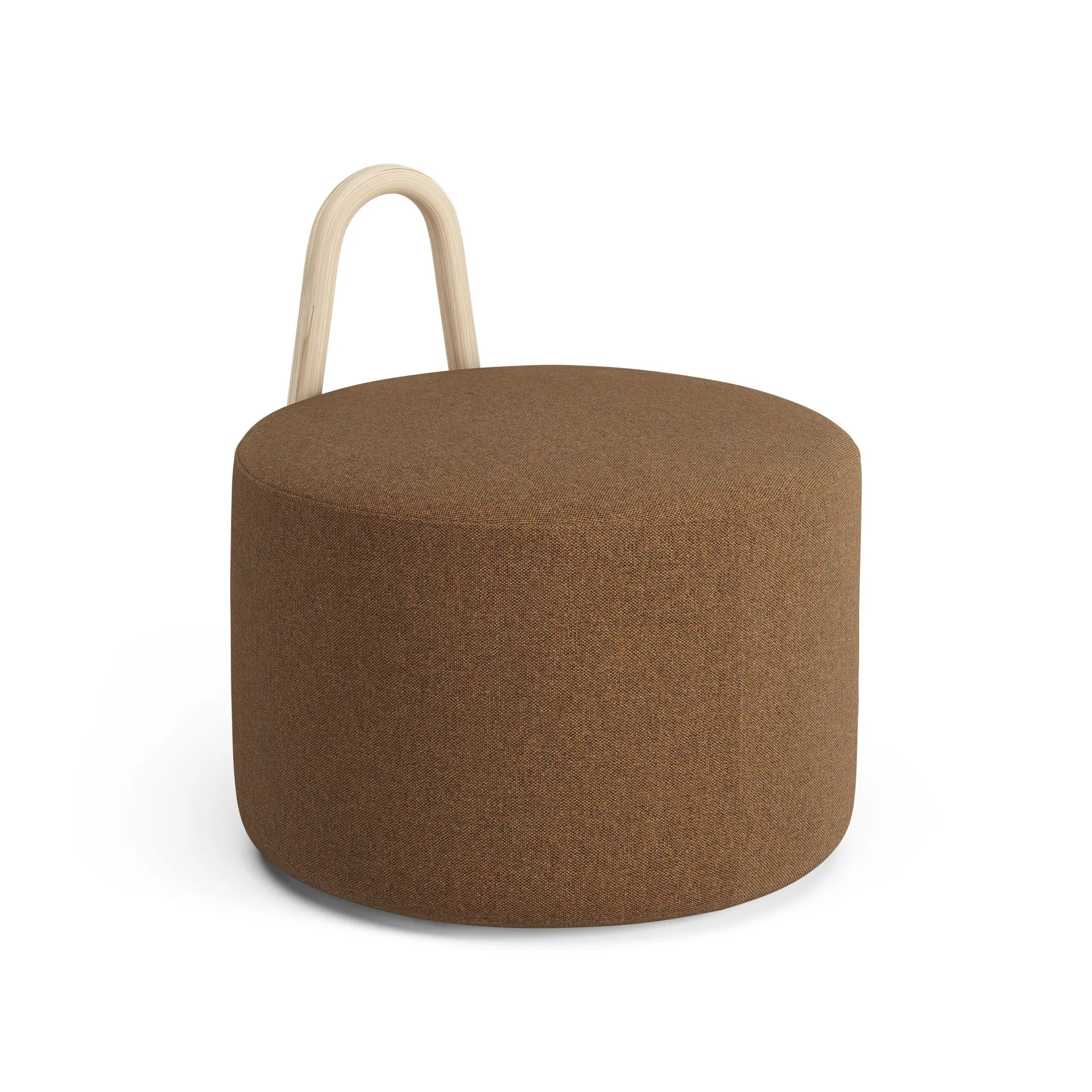 Amstelle puff mellan med hjul ask naturlack, Main Line Flax 15 Swedese