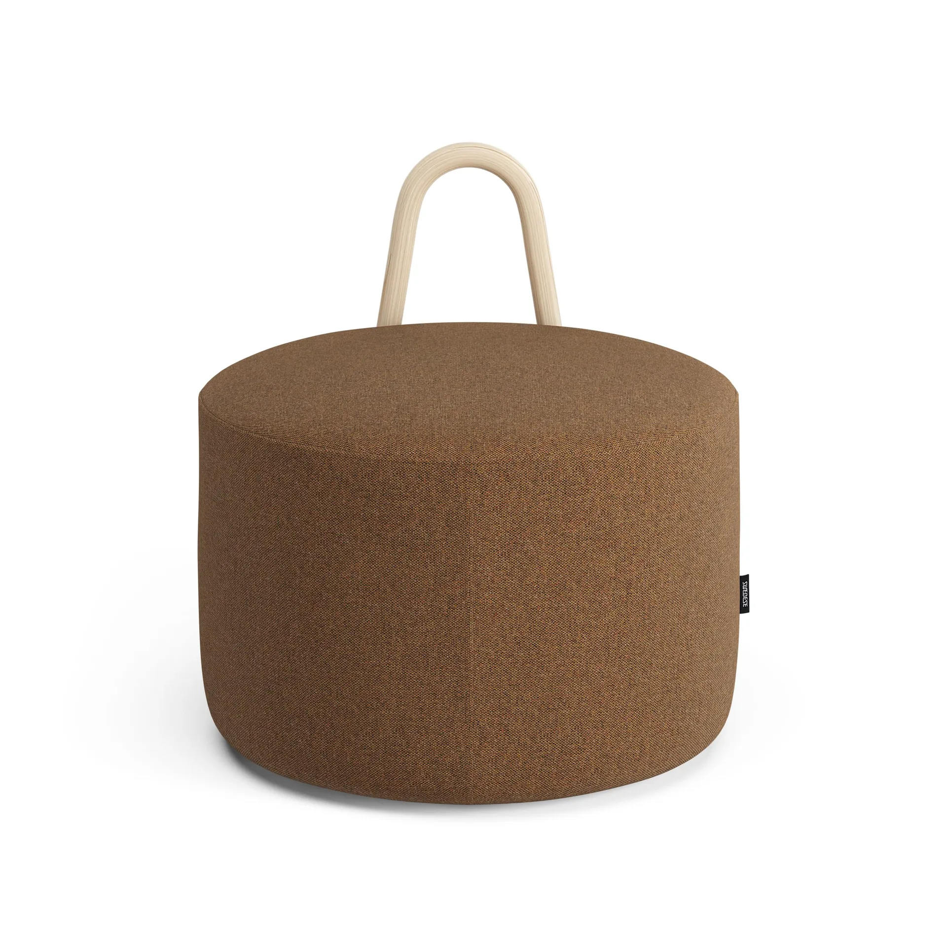Amstelle puff mellan med hjul ask naturlack, Main Line Flax 15 Swedese