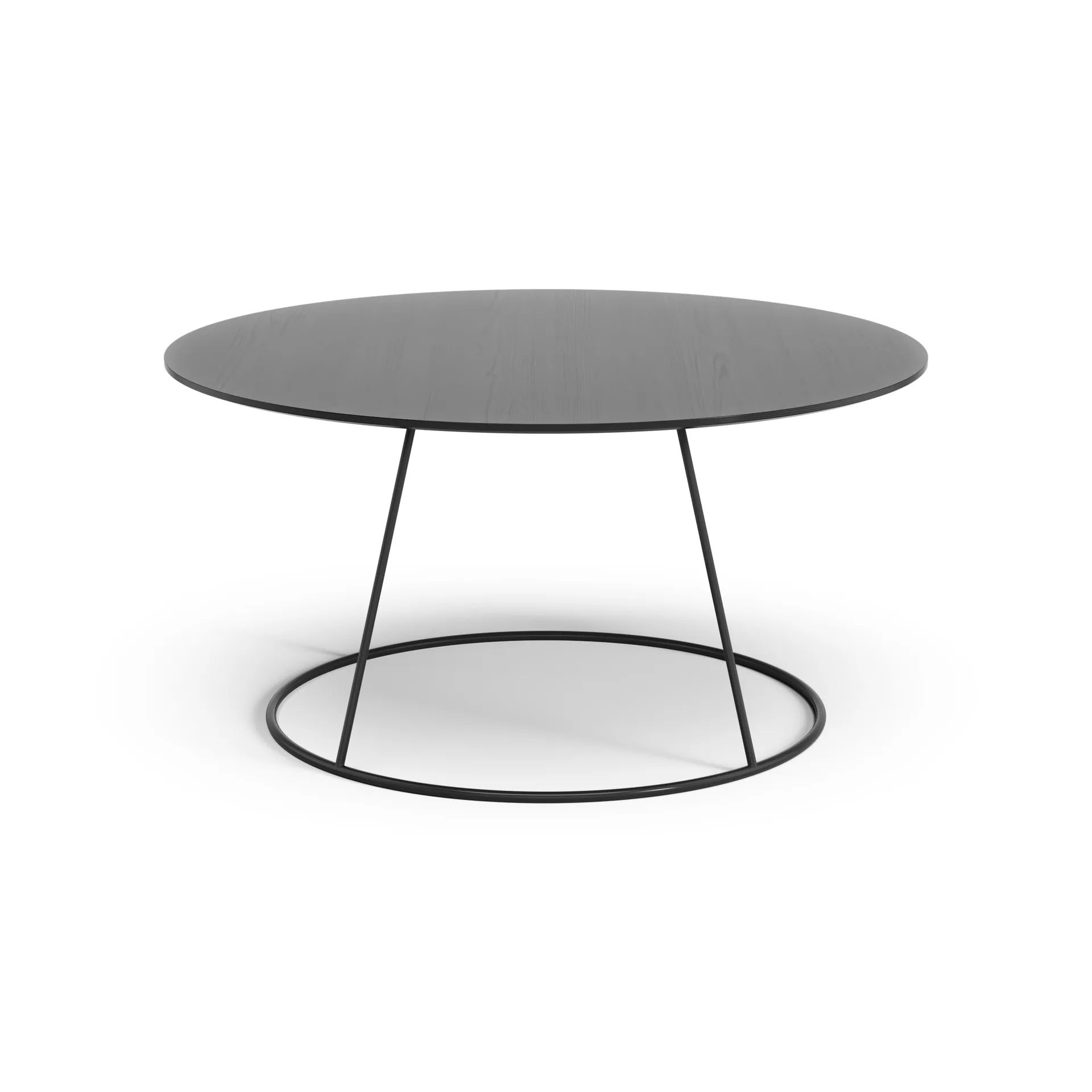 Breeze bord slät skiva Ø80 cm, Svart Swedese