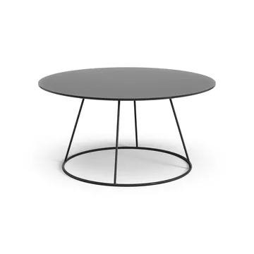 Breeze bord slät skiva Ø80 cm - Svart - Swedese