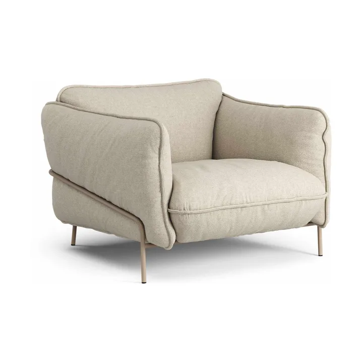 Continental fåtölj - Sealife Dark beige/white-nutmeg - Swedese