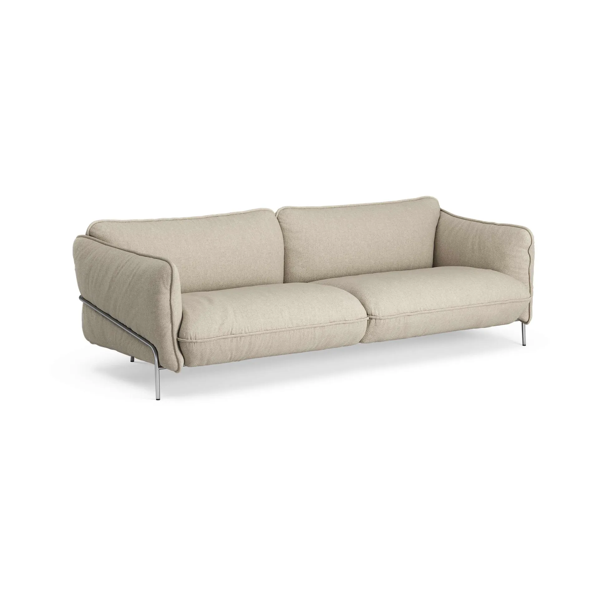 Continental soffa, Sealife Dark beige/white-kromat stål Swedese
