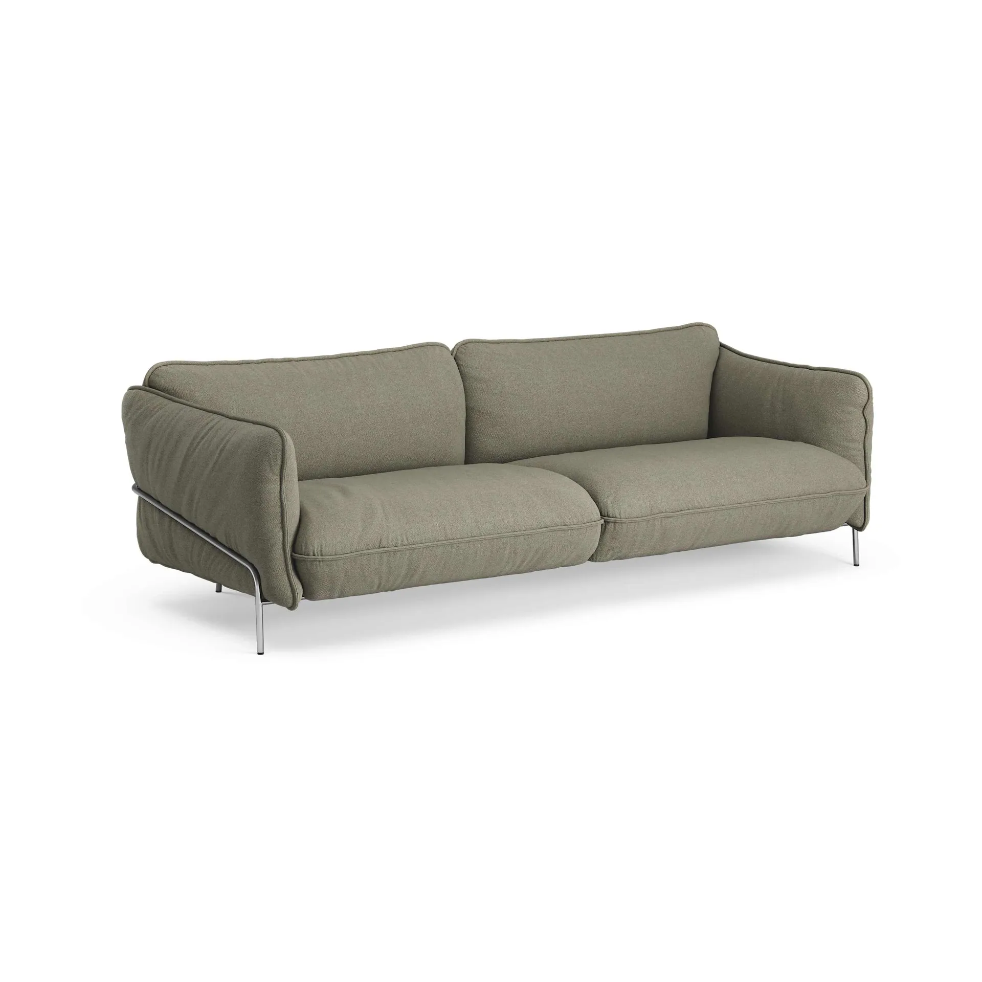 Continental soffa, Sealife Green/black-kromat stål Swedese