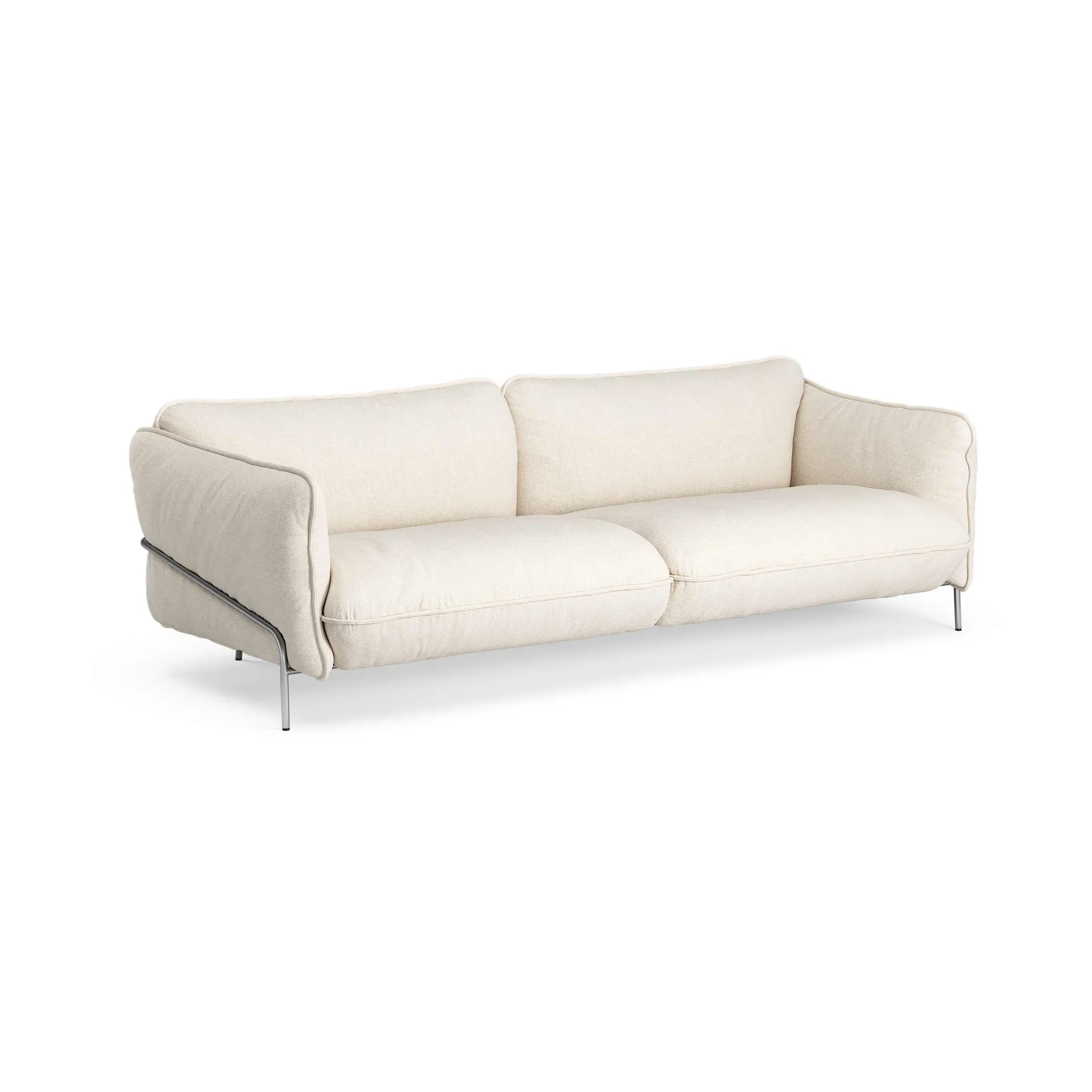 Continental soffa, Sealife Ivory/sand-kromat stål Swedese