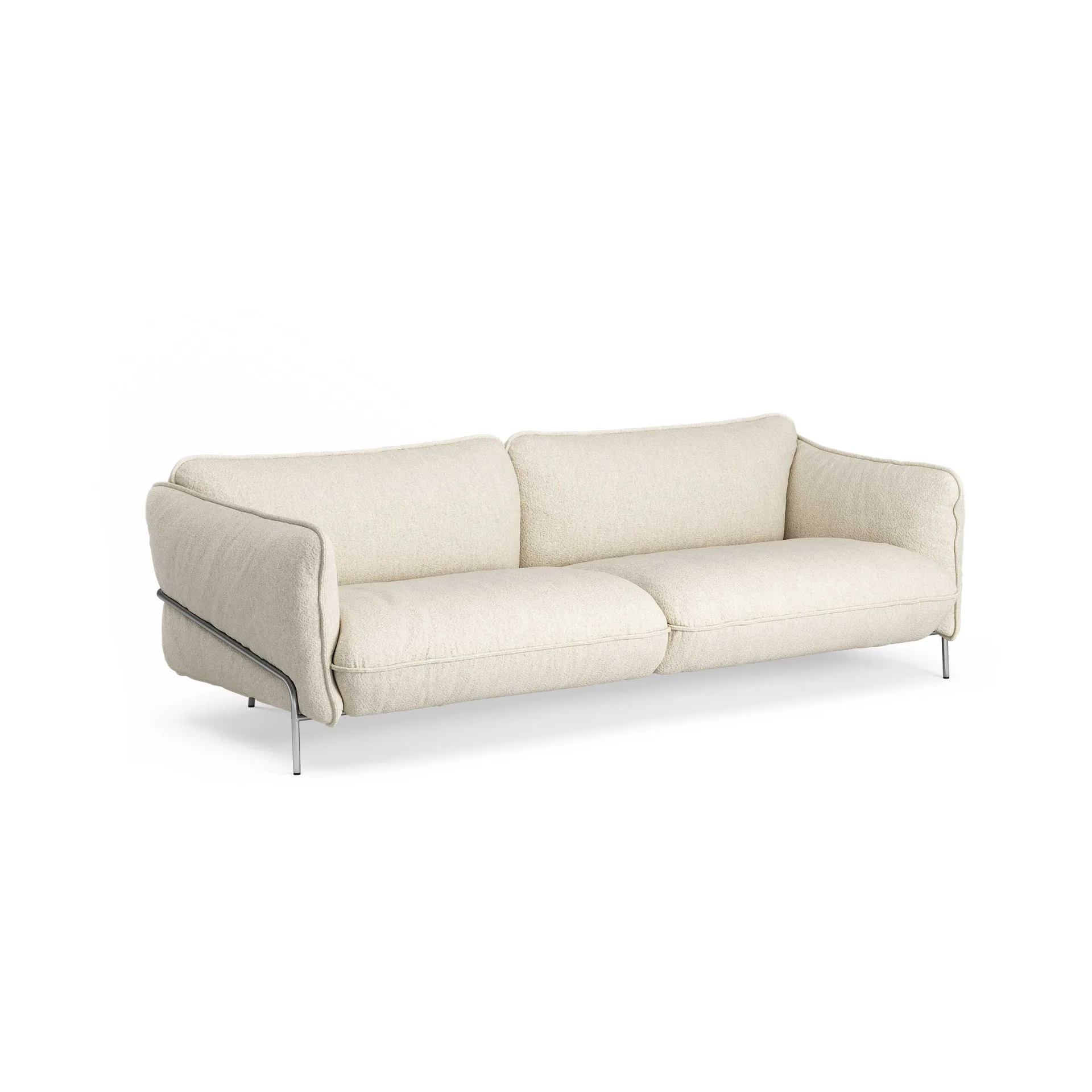 Continental soffa, Wave Champagne-kromat stål Swedese
