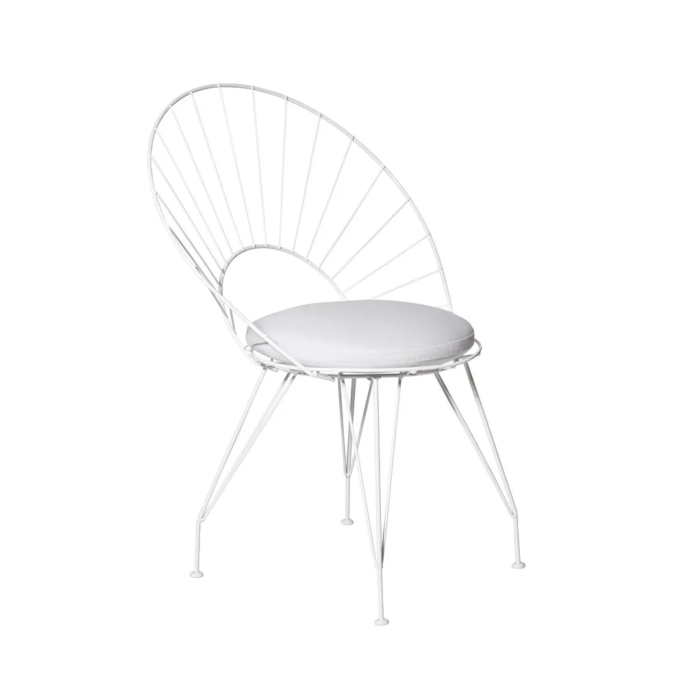 Desirée stol, Natur/beige-vitt stativ Swedese