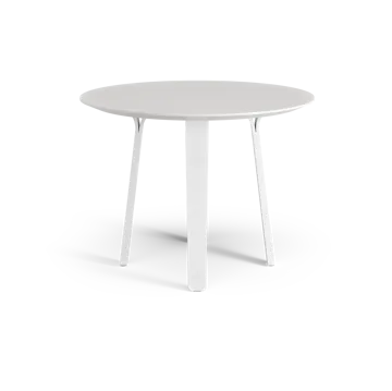 Divido matbord - vit, ø95cm, vitlaserade askben - Swedese
