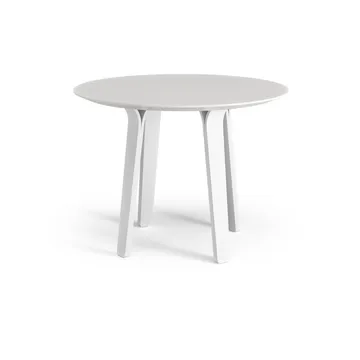 Divido matbord - vit, ø95cm, vitlaserade askben - Swedese