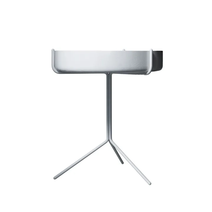 Drum bord - Vitlaserad-h.46cm-vitt stativ - Swedese