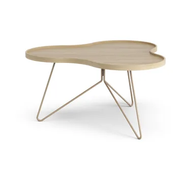 Flower mono bord 84x90 cm - H45 Ek naturlack-nutmeg RAL1019 - Swedese