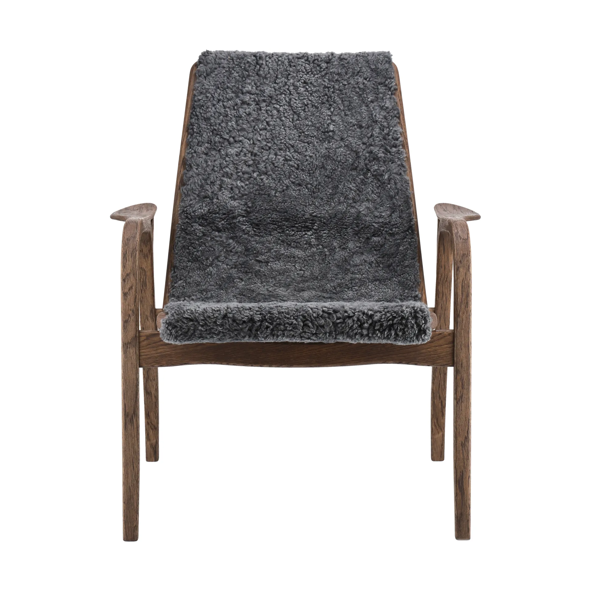 Laminett fåtölj ek/fårskinn Special Edition, Rubio Monocoat Chocolate-Charcoal Swedese