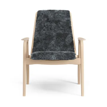Laminett fåtölj lackad bok/fårskinn - Charcoal (mörkgrå) - Swedese