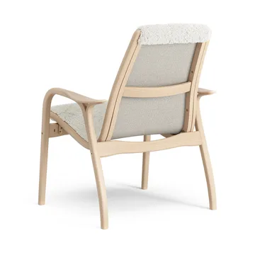 Laminett fåtölj lackad bok/fårskinn - Offwhite (vit) - Swedese