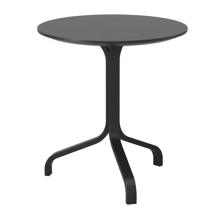 Lamino bord Ø46x49 cm - Bok svartbetsad - Swedese