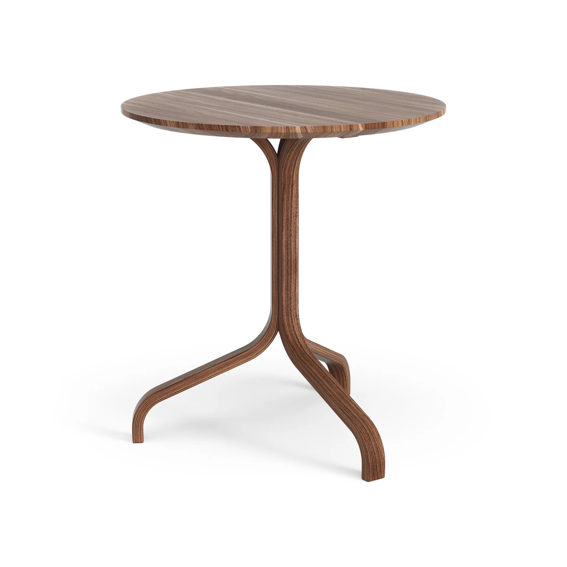 Lamino bord Ø46x49 cm, Valnöt oljad Swedese