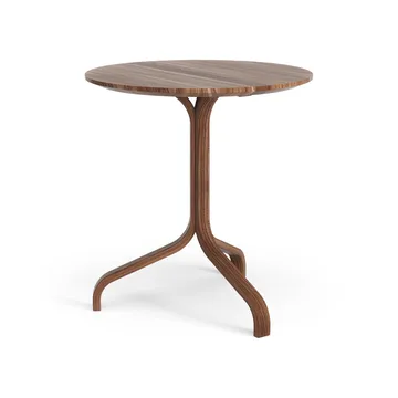 Lamino bord Ø46x49 cm - Valnöt oljad - Swedese