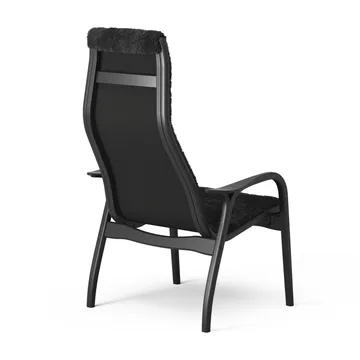 Lamino fåtölj Black Edition - Svart fårskinn-svartbetsad bok - Swedese
