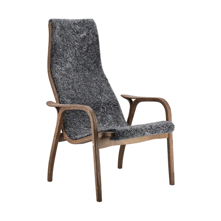 Lamino fåtölj ek/fårskinn Special Edition - Rubio Monocoat Chocolate-Charcoal - Swedese