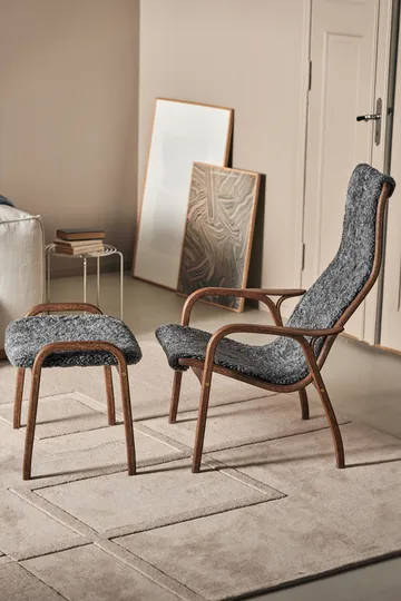 Lamino fåtölj ek/fårskinn Special Edition - Rubio Monocoat Chocolate-Charcoal - Swedese