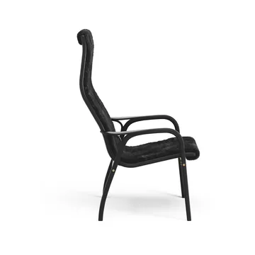 Lamino fåtölj - Fårskinn black-svartbetsad bok - Swedese