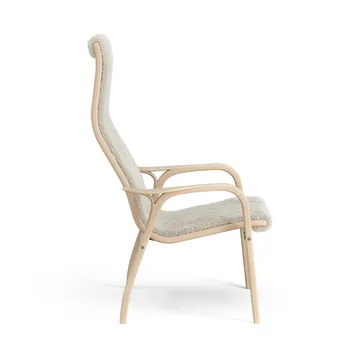 Lamino fåtölj lackad bok/fårskinn - Moonlight (beige) - Swedese