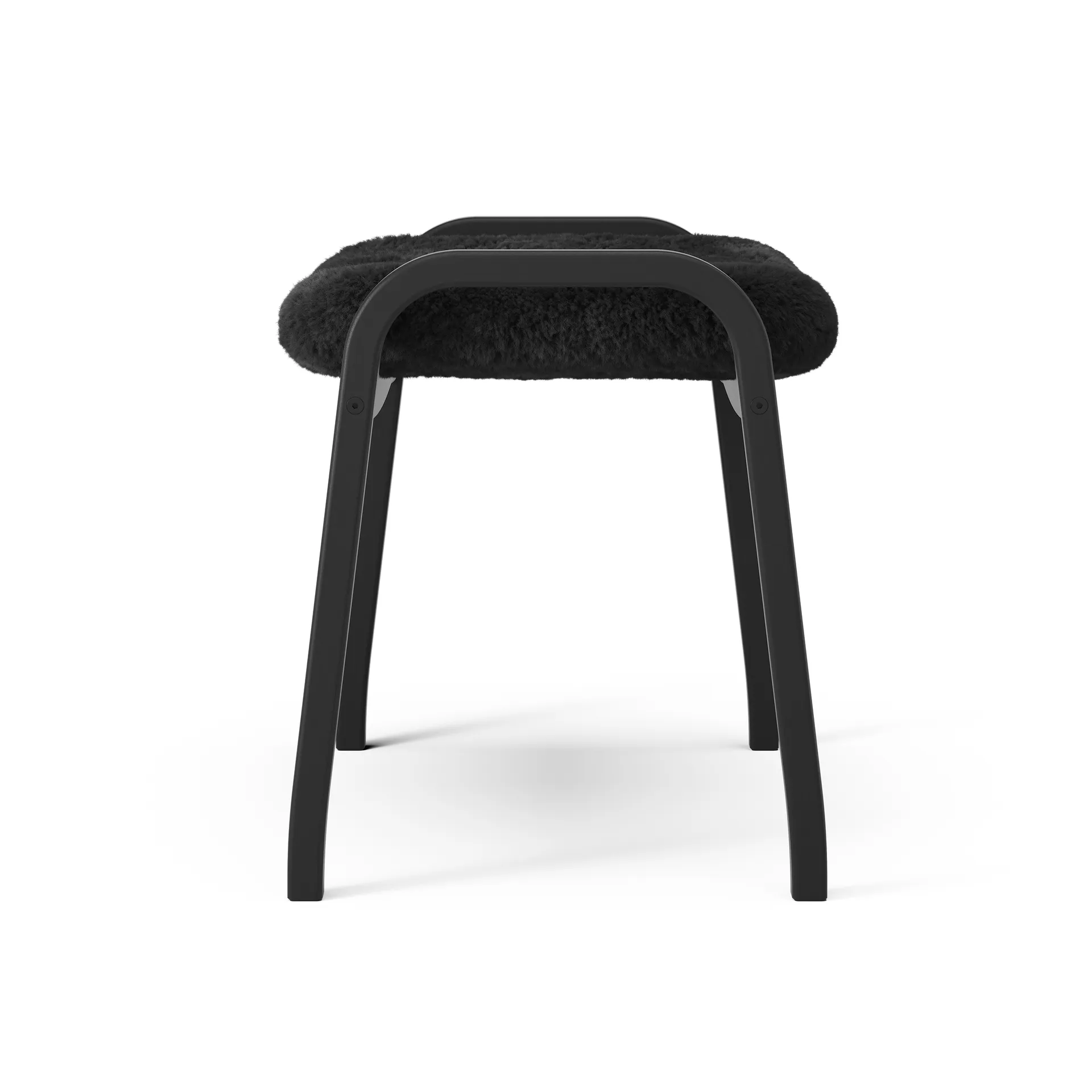 Lamino fåtölj och fotpall Black Edition, Svart Swedese