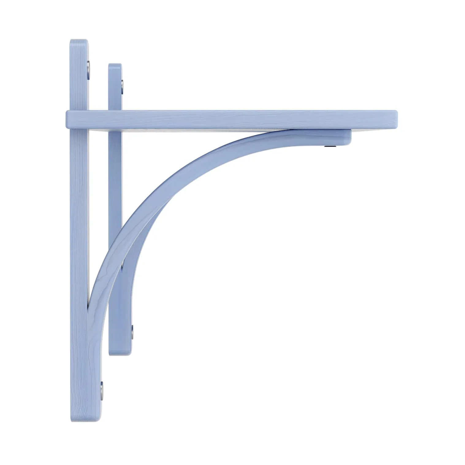 Levi hylla 1 hyllplan, ILKE Blue-aluminium, 90 cm Swedese