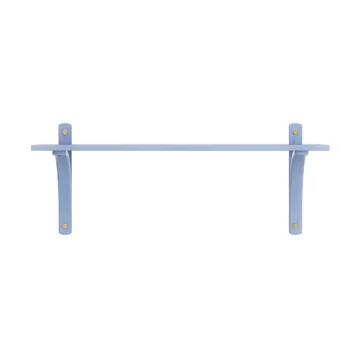 Levi hylla 1 hyllplan - ILKE Blue-mässing, 90 cm - Swedese