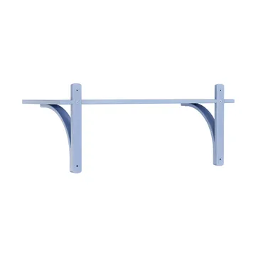 Levi hylla 1 hyllplan - ILKE Blue-mässing, 90 cm - Swedese